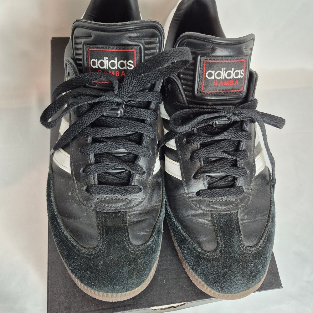 Adidas Samba Classic Black White Gum Indoor Soccer Shoes IH6000 Mens 9 - Picture 3 of 9